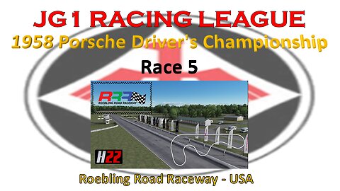 Race 5 - JG1 Racing League - 1958 Porsche Driver's Championship - Roebling Road Raceway - USA