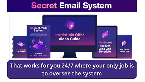 Secret Email System Review. Email Marketing To Drive Revenue, Sales, with Commissions.