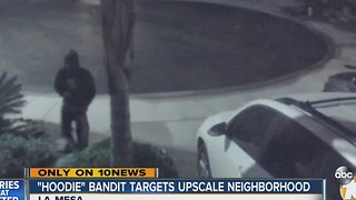 'Hoodie' bandit targets upscale neighborhood