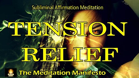 TENSION RELIEF | Positive Subliminal Affirmations SLEEP | Stop Worrying | ALPHA #tensionrelief