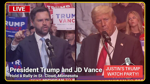 LIVE: President Trump and JD Vance Hold a Rally in St. Cloud, Minnesota - 7/27/24