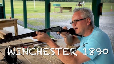 Winchester model 1890 22 short rimfire at the range