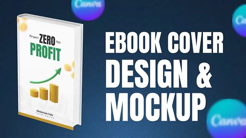 Ebook Cover design and Mockup with Canva