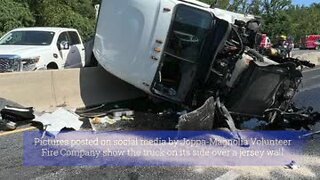 Tractor trailer crash on I-95