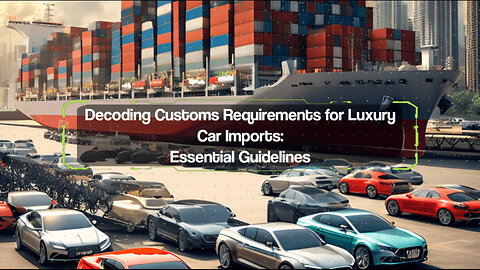 Guidelines for Importing Luxury Cars