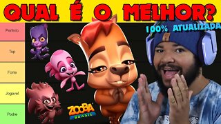 QUAL É O MELHOR PERSONAGEM DO ZOOBA | TIER LIST #3