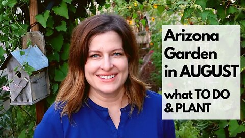 ARIZONA GARDEN in AUGUST: What TO DO & PLANT - plus tips for FALL GARDENING