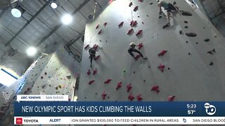 New Olympic sport has kids climbing the walls