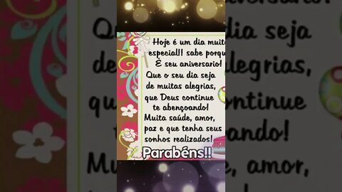 PARABÉNS PARA VOCÊ NESTA DATA ESPECIAL! #Shorts