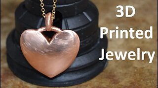 3D Printed and Copper Plated Jewelry ~ DIY Copper Necklace Pendant