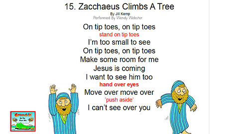 Zacchaeus Climbs A Tree - Fun Sing-A-Long for Kids