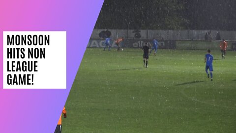 Shocking Weather Conditions at a Non League Football Match!