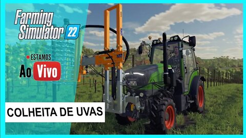 PLANTAR E COLHER UVAS NO FARMING SIMULATOR 22 GAMEPLAY LOGITECHH G25