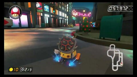 Mario Kart 8 Deluxe DLC Time Trials - Tour New York Minute (150cc) - 1:31.329