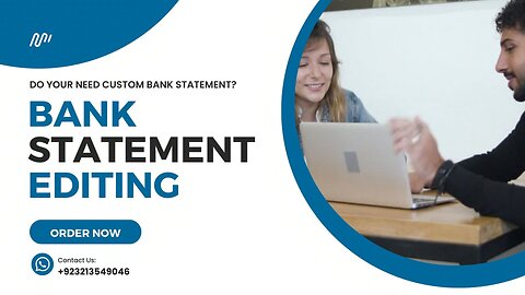 How to edit Bank statement || Canada, UK, USA Bank statement editing service