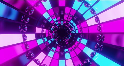 👍 vj loop neon pink purple tunnel [screensaver 4k free]