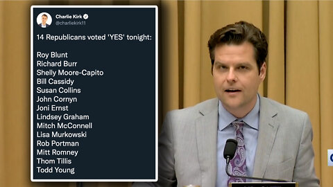 Gaetz: GOP Senators Who Voted for Red Flag Laws Are TRAITORS