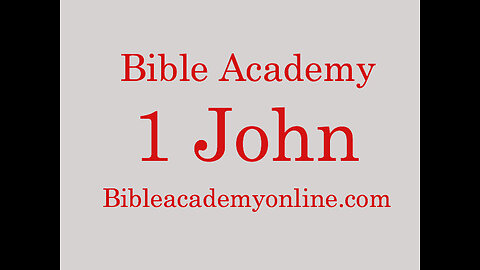 1 John 1:1-3 Lesson 1