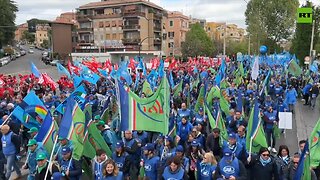 Thousands Rally in Rome for Better Working Conditions