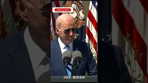 Biden Finishes His Speech, Walks Away From The Podium, And Just Stands There