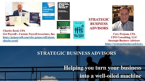 STRATEGIC BUSINESS ADVISORS - INTERVIEW WITH CHARLES REED CPA
