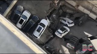 Multiple people trapped after parking garage collapses in NYC