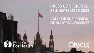 World Council for Health London Press Conference 27-09-22 Covid vaccine serious injury - Dr Cole