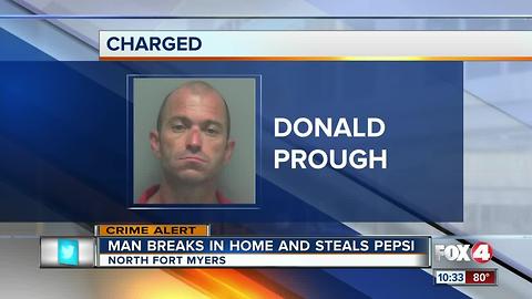 Man Breaks in Home and Steals Pepsi