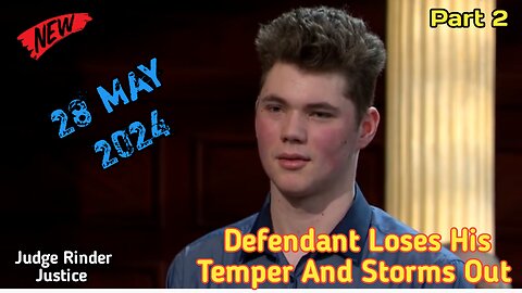 Defendant Loses His Temper And Storms Out | Part 2 | Judge Rinder Justice