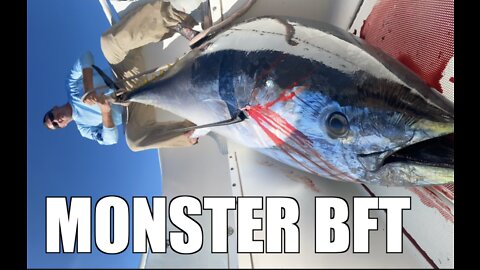 INSANE GIANT BLUEFIN TUNA HOOKUP ON CAMERA