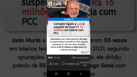 Contador ligado a Lula é suspeito de lavar R$16 milhões em loteria com PCC