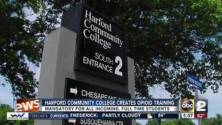 Harford Community College to educate incoming, full time students about the dangers of opioid addiction