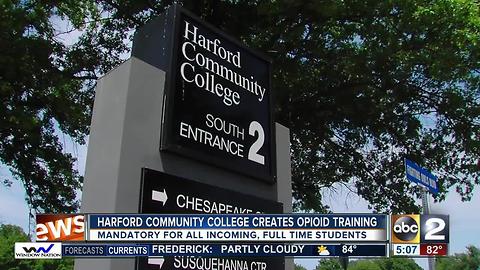 Harford Community College to educate incoming, full time students about the dangers of opioid addiction