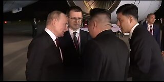 Kim Jong-un personally greets Vladimir Putin at Pyongyang airport