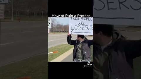 Trolling pro abortion protesters