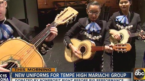 Tempe High School mariachi band gets official trajes uniform