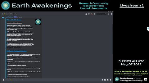 Earth Awakenings - Livestream 1 - #1339