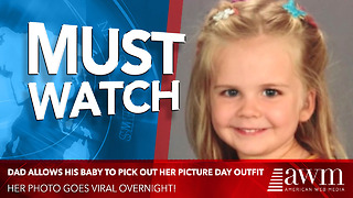 Dad Allows His Baby To Pick Out Her Picture Day Outfit. Her Photo Goes Viral Overnight