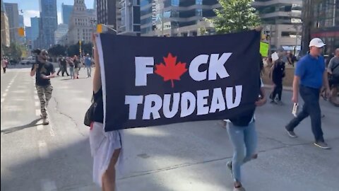 Justin Trudeau Protests In Canada" Canadians Protest Justin Trudeau's "Vaccine Passports In Canada"