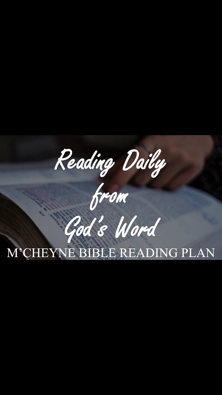 M’CHEYNE BIBLE READING PLAN - November 21