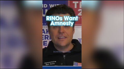 Steve Bannon & Matt Gaetz: RINOs Want To Make It Easier For More People To Invade America - 1/15/24