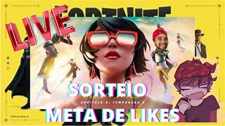 Ao Vivo Fortnite com os inscritos Sorteio de Skins 80 Likes Nova Temporada