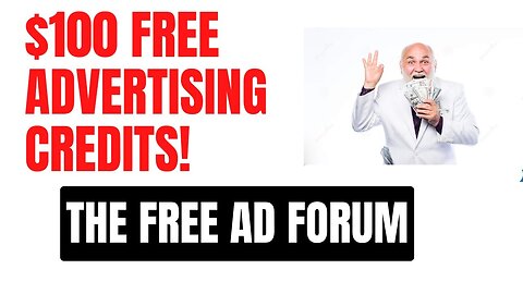 How to Get $100 of Free Advertising Credits on TheFreeAdForum 💰✅🌴
