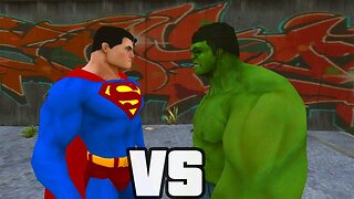 Superman Vs Hulk - The Fight