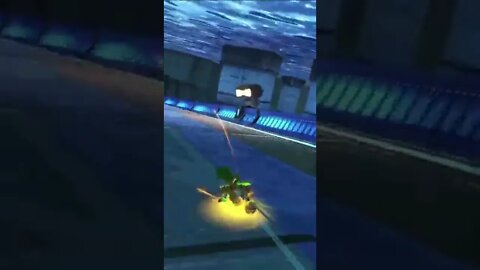 Yoshi Driving in F-ZERO in Mario Kart 8 Deluxe #shorts