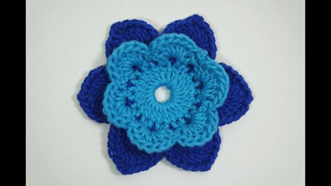 How to crochet flower free written pattern in description