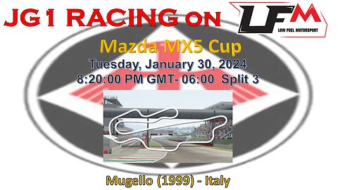 JG1 RACING on LFM - Mazda MX5 Cup- Mugello (1999) - Italy - Split 3