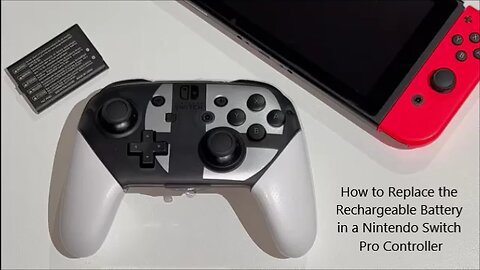 How to Change the Rechargeable Battery in a Nintendo Switch Pro Controller