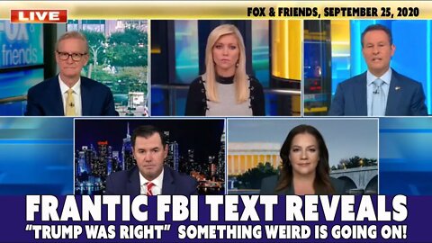 Frantic FBI Text Says Trump Was Right! FBI text reveals Something Weird is Going On!