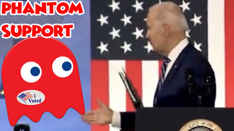 Joe Biden Shakes Hand With a Ghost & Gets Lost On Stage at Event